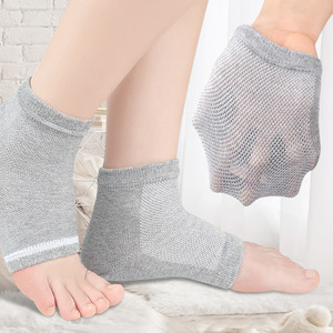 Soporte ligero para el talón y tobillo para el cuidado de los pies, manga de compresión tejida para el tobillo con gel para el talón, alivia el <span class=keywords><strong>dolor</strong></span> y las grietas del talón - Product Image 4