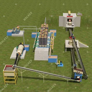 Máquina mina maquinaria de línea de procesamiento de mineral de manganeso para Manganeso y oro