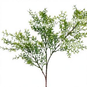 Hojas Artificiales de Seda de Tallo Único para Decoración de Bodas, Salas de Estar, Paredes, Ecológicas, para San Valentín, Graduaciones - Product Image 1