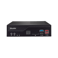 Shuttle DH670V2 Mini NUC Barebone PC, 4-Display, Dual LAN & Dual COM, Dual DP & Dual HDMI, Port Tipe-C