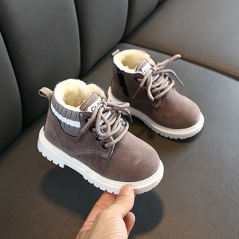 Baby Girls Boys Snow Boots Autumn Winter Kids Outdoor Casual Warm Shoes Soft bottom Non-slip Toddler Boot Child Martin Boots