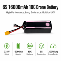 Paket Baterai Li-ion Berdaya Tinggi 6S 23.1V 16000mAh untuk Drone UAV FPV Multirotor Pesawat RC dengan Dukungan Steker yang Dapat Disesuaikan