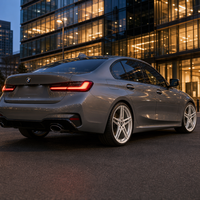 Jantes forgées sur mesure 18 19 20 pouces compatibles avec BMW Série 3 G20 5x120 Concave profond Argent satiné Certifié TUV JWL