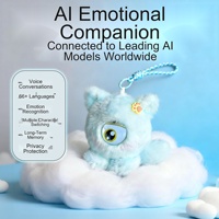 Jouet interactif vocal IA pour chat en peluche avec Wi-Fi, robot compagnon émotionnel, animal en peluche, recharge Type-C, cadeau musical pour