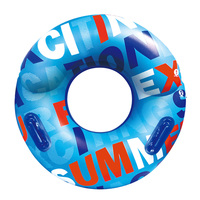Bouée de natation gonflable pour adulte 100 cm à double chambre d'air en PVC, flotteur d'été unisexe