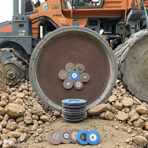 Matériau calciné Roue à lamelles Thousand Blade Flat Gauze Sandpaper Type de disque de meulage Disque abrasif - Product Image 3