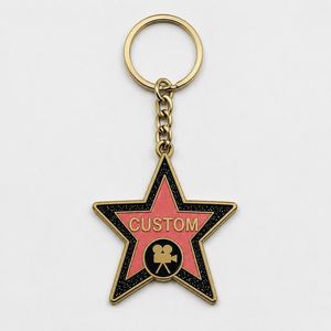 Llaveros Personalizados al por Mayor de Alta Calidad con Forma de Estrella de Los Ángeles, Cadenas Colgantes, Recuerdo Turístico - Product Image 2