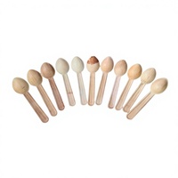 Cucharas Desechables Modernas y Sostenibles de Hoja de Palma de 16 cm, Cubiertos Biodegradables Ecológicos para Fiestas