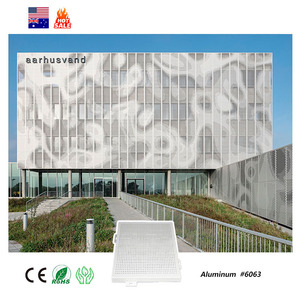 Panel Decorativo de Aluminio, Revestimiento de Fachada de Aluminio, Paneles Cortados con Láser, Recubrimiento en Polvo, Decoración para <span class=keywords><strong>Fachadas</strong></span> de Edificios Exteriores - Product Image 3