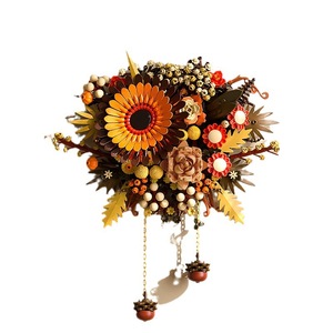 Décoration murale JAKI Nordic Art, fleur à assembler (400-800 pièces), ornement pour adolescents, décoration d'anniversaire - Product Image 1