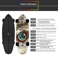 ZHOYA vente en gros professionnel Double direction Surf Slide plaque 4 roues Skateboard personnalisé adolescents adultes Skate Board à vendre