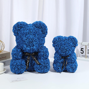 ของขวัญสร้างสรรค์ วันวาเลนไทน์ วันพ่อ วันแม่ ของขวัญแต่งงาน ของขวัญวันเกิด มงกุฎแต่งงาน หมีน้อยน่ารักและดอกไม้ - Product Image 4