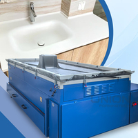 Machine de thermoformage à membrane sous vide avec système de laminage à chaud pour le traitement des feuilles de PVC et des surfaces solides Corian