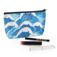 Pochette de maquillage de style moderne, imprimé lapin de dessin animé personnalisé, tissu léger, trousse de toilette multifonctionnelle, sac cosmétique, cadeau