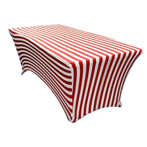 Mantel ajustado de 6 pies, decoraciones para eventos de boda, Patio, cubierta de mesa elástica de tela elástica para mesa plegable de 6 pies - Product Image 3