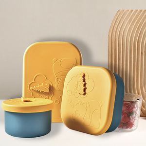Hot Sale Portable Silicone Bento <b>Lunch</b> <b>Box</b> for Children Eco-Friendly Multifunction Dinnerware Sets Plant Online Exclusive - Product Image 2
