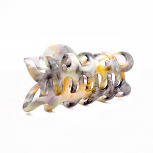 Geometrik desenler ve benzersiz at kuyruğu saç pençeleri ile moda hollow asetat fener saç pençe klipsleri özelleştirilmiş toptan - Product Image 5