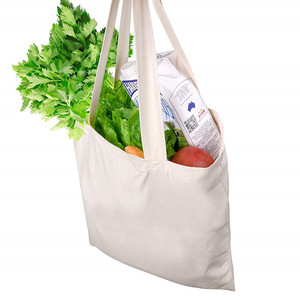 Personnalisé plage shopping blanc <span class=keywords><strong>grande</strong></span> <span class=keywords><strong>plaine</strong></span> avec tirette imprimée par logo faite sur commande d'épicerie fourre-tout en - Product Image 2