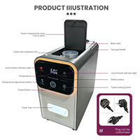 Distributeur de serviettes intelligent chaud/froid 550W avec écran tactile pour restaurants, bars, hôtels (OEM)