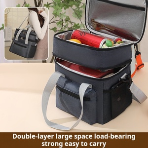 Nuova Borsa Termica Grande Capacità per Picnic e Campeggio, Borsa Frigo Portatile a Tracolla per il Pranzo - Product Image 6