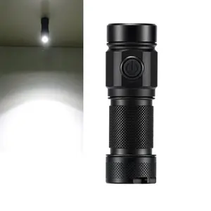 Lanterna Linternas Lampu Senter LED, Xm-L2 LED 1100 Lumen Magnet Mini Usb Isi Ulang El Feneri Lampu Senter LM