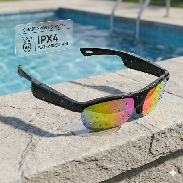 2026 New AI Smart Glasses, AI Translation Translator Bluetooth Smart Glasses, Smart Audio Sport Running Glasses with ChatGPT
