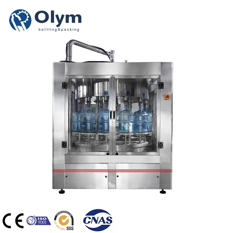 Venda imperdível máquina de garrafa de água de 5 galões, máquina tampadora de garrafa de lavagem de barril de 20L em Zhangjiagang