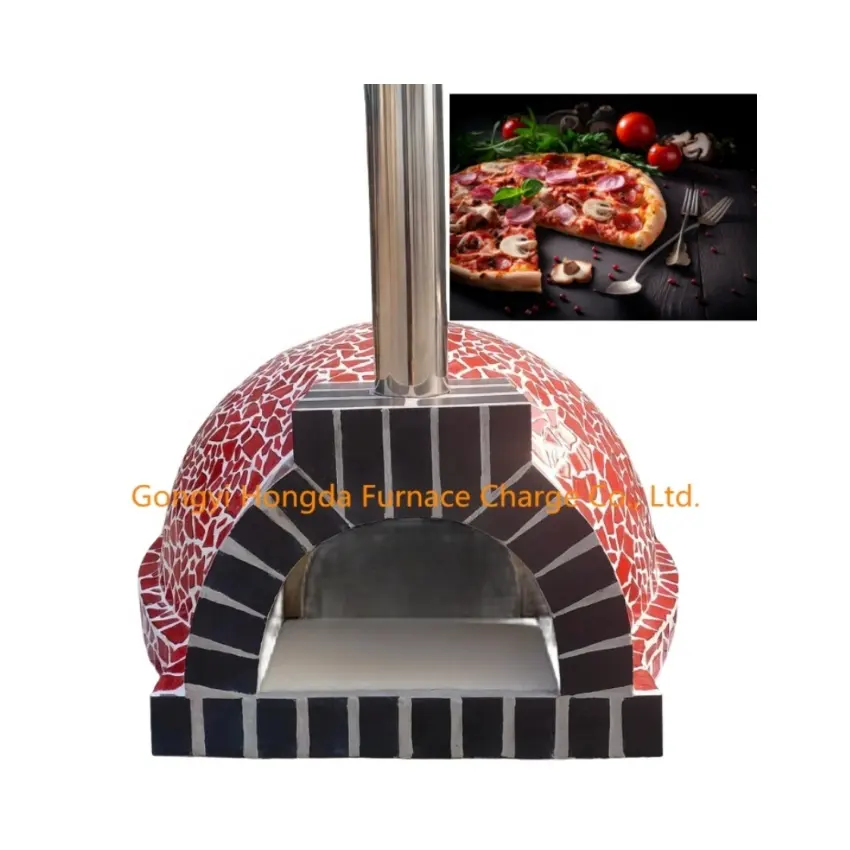 Kuppel Mosaik libanesische große Holz Stein Pizza Ofen Ton Grad tragbare Italien Holzöfen für Pizza