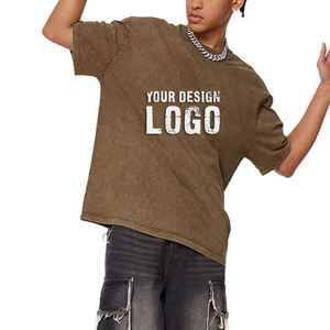 Camiseta de Verano Casual para Hombre, Cuello Pequeño, Hombros Caídos, Talla Grande, Venta al por Mayor, OEM, Media Manga, Holgada, Deportiva - Product Image 5