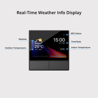 EU US Sonoff NSPanel saklar dinding, saklar Thermostat cerdas layar sentuh Wifi, untuk kontrol peralatan rumah
