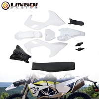 LING QI Kit complet de carénage de moto PP avec siège réservoir de carburant pour Husqvarn 65 Dirt Bike Pit Bike