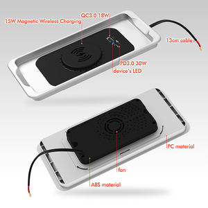 차량용 고속 무선 충전기 어댑터 플레이트 퀵 충전 패드 15W 자동차 무선 충전 보드 휴대폰용 - Product Image 5