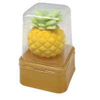 Nouveaux sucettes glacées 3D aux saveurs de fruits (pomme, ananas, fruit du dragon) – Boîte de 75g