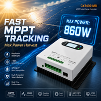 Controlador de Carga Solar MPPT YILIE 30A 12V 24V Automático, Regulador de Entrada de 100V PV para Baterías de Litio LiFePO4, Venta al Por Mayor de Fábrica