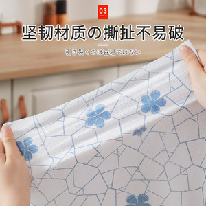 Disposable Cleaning Cloths Rectangle Geometry Pattern Kitchen Use Absorbent Lint Free Non Stick Easy To Use - Product Image 2