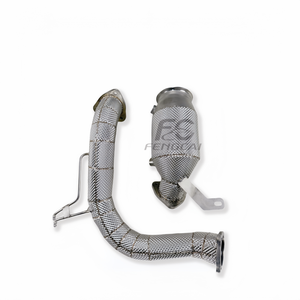 Collecteur d'échappement isolé sur mesure 100/200/300 cellules pour <span class=keywords><strong>Audi</strong></span> <span class=keywords><strong>A5</strong></span> 2.0T B9.5 2021-2024 en acier inoxydable 304 – Amélioration de performance pour conduite sportive - Product Image 6