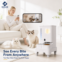 Distributeur d'eau et de nourriture intelligent pour animaux de compagnie WiFi 5L 4L avec caméra 2K, vision nocturne, détection de mouvement, alimentation automatique pour chat et chien