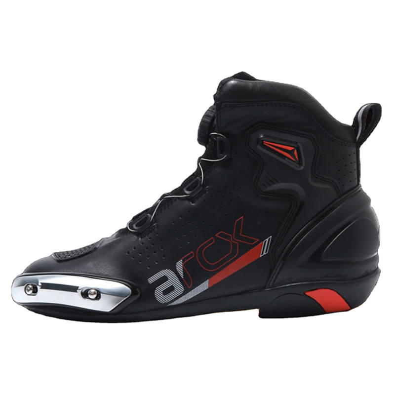 Riding Perforated Leather Motorcycle Boots Breathable Speed Moto