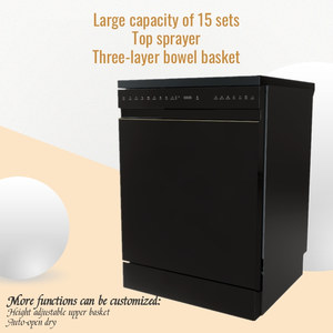 Lavavajillas Inteligente Multifuncional Independiente con 15 Configuraciones, Máquina de Cocina Grande Integrada para Uso Doméstico y Hotelero - Product Image 6
