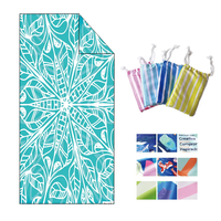 Hot Selling Microfiber Beach Towel Quick Water Absorption and Fast Drying for Gym Travel Swimming Perfect Gift