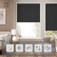 Stores Zébrés Automatiques Intelligents Jour/Nuit Motorisés Occultants pour Fenêtre, Rideaux Voilages Double Couche Compatibles Vocal