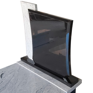 Новый натуральный виконт из белого гранита, индийский черный гранитный надгробный камень - Product Image 6