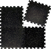 Anpassbare Haushalts-EPDM-Sport matte Gummi boden Schall isolierende Turnhalle Kraft zone Fahrrad Spinning Stoßdämpfer Spielplatz