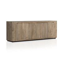 Buffet en bois massif de luxe, durable, multifonctionnel, élégant, style contemporain, meubles de maison, rangement moderne