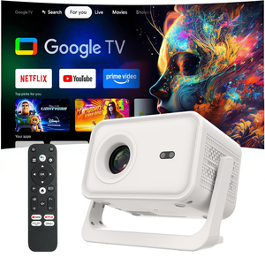 <span class=keywords><strong>Meilleur</strong></span> prix d'usine, projecteur vidéo 4K P21GTV, Full HD 1080P, 500 lumens ANSI, Android 14, mise au point automatique, 16 Go intégrés, <span class=keywords><strong>WiFi</strong></span> 5G, home cinéma - Product Image 1