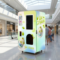 Distributeur de crème glacée de qualité commerciale en acier inoxydable 304, solution de distribution de crème glacée pour centre commercial