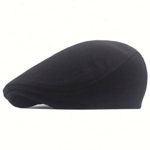 Vente en gros Printemps Automne Europe Amérique : Casquette plate, Béret, Casquette plate dôme, Casquette plate Ivy pour femmes et hommes, protection solaire - Product Image 4