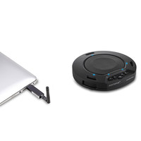 Microphone omnidirectionnel, audio haute définition, prise de son à 360°, autonomie de batterie longue durée, système de conférence sans fil pour