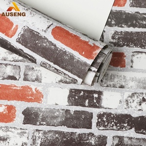 Papel Tapiz para Revestimiento de Paredes Interiores del Hogar, Impresión Personalizada, Rollos de Papel Tapiz de PVC Al <span class=keywords><strong>Murad</strong></span>, Papel Tapiz de Ladrillo Geométrico 3D - Product Image 3