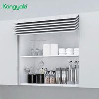Kangyale Système de rangement intelligent Volets de cuisine Casiers élévateurs Volet roulant intelligent Volet roulant en verre pour armoire de cuisine